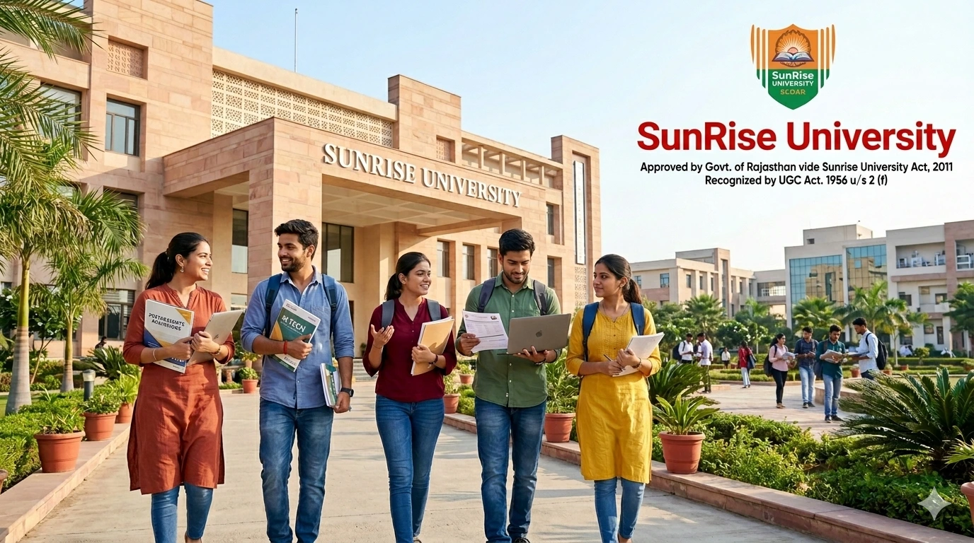 Student applying for M.Tech after B.Tech at Sunrise University admission guide