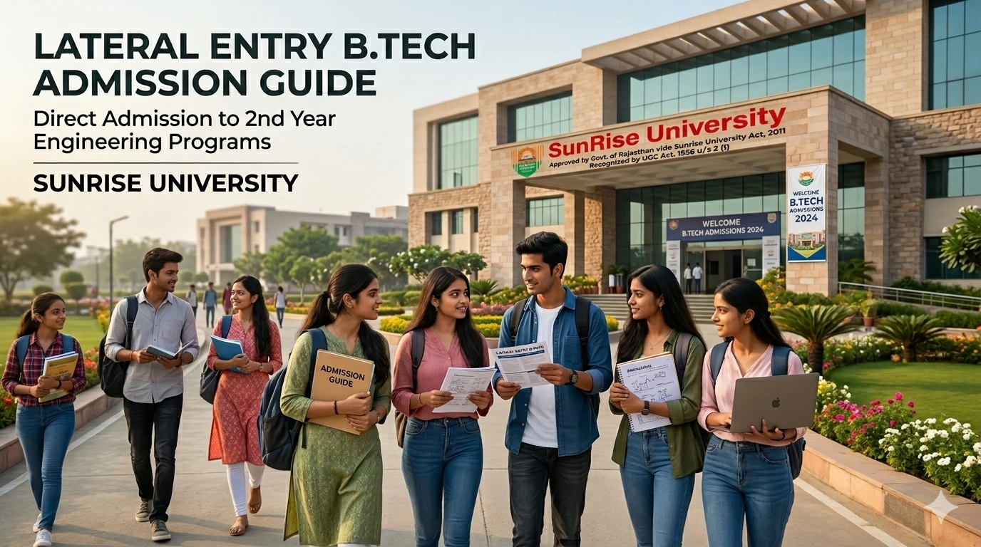 Lateral Entry B.Tech Admission Guide at Sunrise University for diploma and B.Sc. students