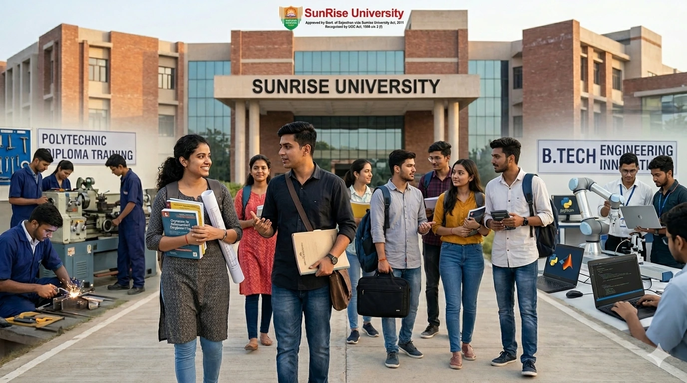 Polytechnic vs B.Tech comparison showing career paths, duration, eligibility, salary, and engineering opportunities after 10th and 12th.